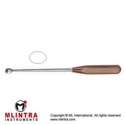 FiberGrip™ Volkmann Bone Curette Oval - Fig. 2 Stainless Steel, 27.5 cm - 10 3/4"